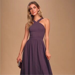 Lulus Air of Romance Maxi dress | color: purple | size: M